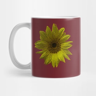 big yellow sunflowers Mug